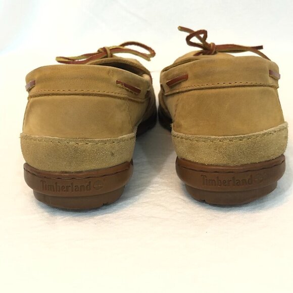 Timberland Tan Leather Boat Shoes Size 9M - Picture 2 of 9